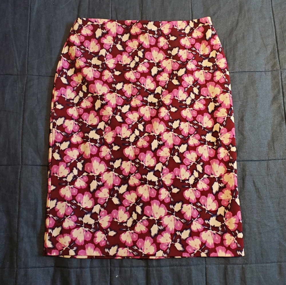 Banana Republic Floral Pencil Skirt